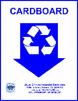 Cardboard Recycling Sign