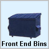 Front loading bin