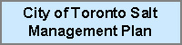 The City of Toronto's Salt Management Plan