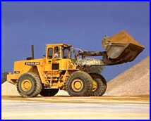 Earth Mover and Aggregate Material
